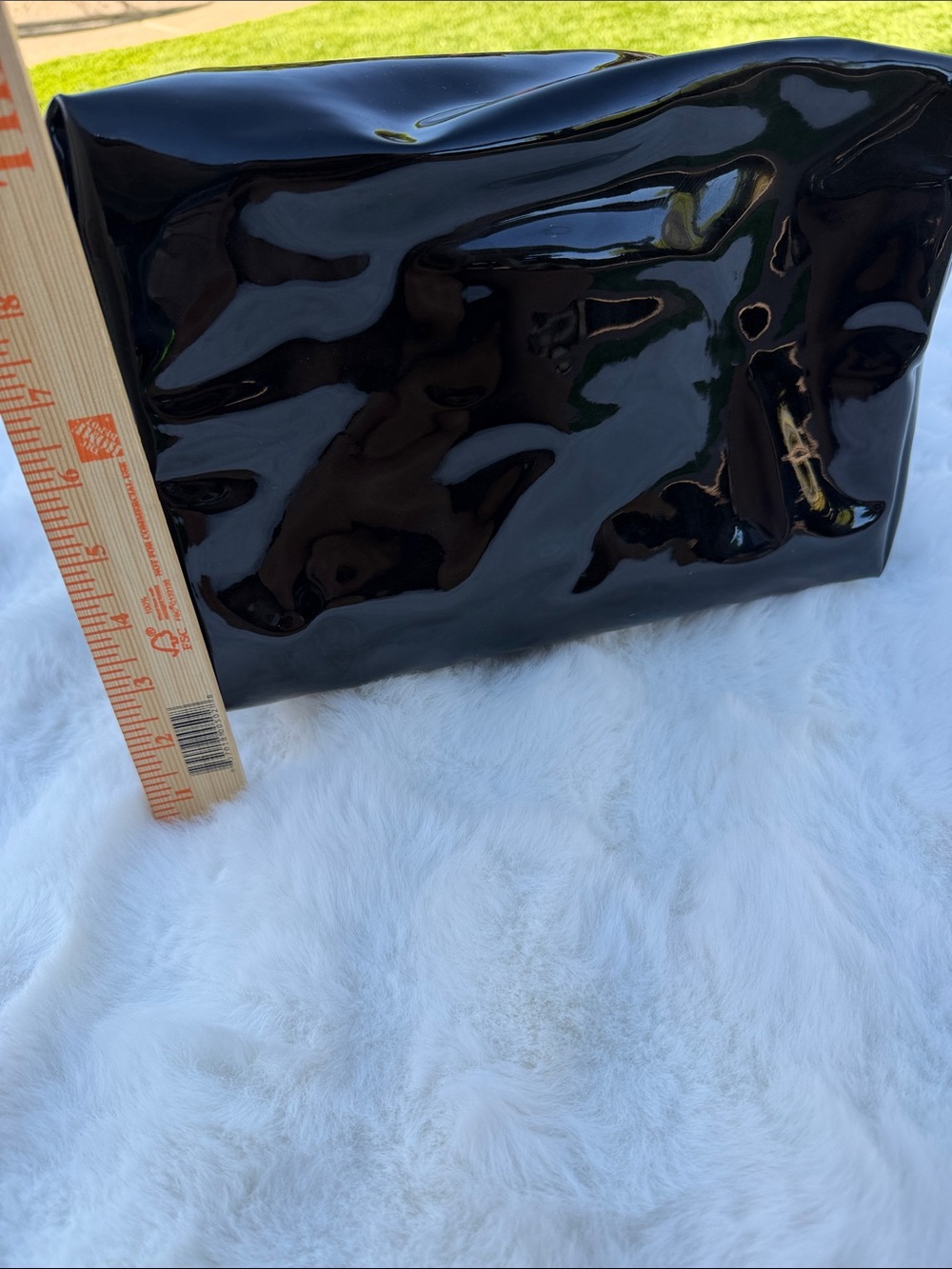 Longchamp Le Pliage Black Patent Leather Large Tote Shoulder Bag - Picture 11 of 16